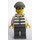 LEGO Jail prisoner met prison Strepen, Masker minifiguur