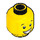 LEGO Jester Head, Wide Smile, Lifted Eyebrows (Recessed Solid Stud) (3626 / 18180)