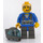 LEGO Jet met Transparant Light Blauw Vizier minifiguur