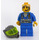 LEGO Jet met Transparant Neon Green Vizier minifiguur