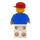 LEGO Jogger met Jogging Pak, Rood Pet Minifiguur