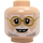 LEGO John Hammond Minifigure Head (Recessed Solid Stud) (3626 / 53302)