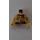 LEGO Johnny Thunder Torso met Safari Shirt, Rood Bandana en Gun met Tan Armen en Geel Handen (973)