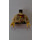 LEGO Johnny Thunder Torso mit Safari Hemd, Rot Bandana und Schusswaffe mit Beige Arme und Gelb Hände (973 / 73403)