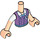 LEGO Julian with Lavender Vest Friends Torso (Boy) (73161 / 92456)