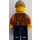 LEGO Jungle Explorer with Goatee and Dark Tan Cap Minifigure