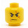 LEGO Kai Minifigur Huvud (Infälld solid knopp) (3626 / 16294)