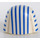 LEGO Kerchief Head Cover with Blue Stripes and Gold Trim (18959 / 19009)