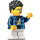 LEGO Kid med Dark Blå Plaid Skjorta Minifigur