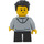 LEGO Kid with Light Grey Top Minifigure