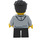 LEGO Kid mit Light Grey oben Minifigur