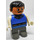 LEGO King met dark Grijs Poten en Blauw Top Duplo Figuur