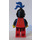 LEGO Knight Plate Armour on Blue Torso Red Cape and Blue Large Plume Minifigure