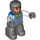 LEGO Knight with blue top Duplo Figure with White Arms and Gray Hands