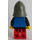 LEGO Knight mit Chainmail, Schwarz Hüften, rot Beine und Neck Protector Helm Minifigur