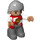 LEGO Knight met Rood en Wit Top Duplo Figuur