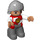 LEGO Chevalier avec Rouge et Blanc Haut Figurine Duplo