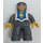 LEGO Knight mit Weiß und Blau oben Duplo Abbildung mit grauen Armen und gelben Händen