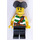 LEGO Kraken Attackin&#039; Pirate mit Green und Weiß Striped Shirt Minifigur