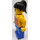 LEGO Lady con Rojo Halter Parte superior y Negro Pelo Minifigura