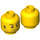 LEGO Larry the Barista Minifigure Head (Recessed Solid Stud) (3626 / 47909)