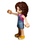LEGO Laurie met Denim Overall Skirt en Dark Pink Top minifiguur