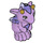 LEGO Lavendel Baby Drachen mit Transparent Purple (Fledge) (25492)