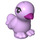 LEGO Lavendel Vogel mit Feet Seperate mit Purple Schnabel und Schwarz Augen (24600)
