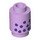 LEGO Lavender Brick 1 x 1 Round with Bubble Tea with Open Stud (3062 / 101198)