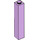 LEGO Lavendel Kloss 1 x 1 x 5 med Solid knopp (2453)