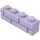 LEGO Lavande Brique 1 x 4 avec Embossed Bricks (15533)