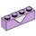 LEGO Lavendel Steen 1 x 4 met Wit Neck (3010 / 79289)
