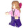 LEGO Lavender Brown with Lavender Top and Purple Trousers Minifigure