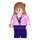 LEGO Lavanda Marrón con Lavanda Parte superior y Morado Pantalones Minifigura