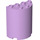 LEGO Lavender Cylinder 2 x 4 x 4 Half (6218 / 20430)