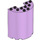 LEGO Lavendel Cylinder 3 x 6 x 6 Halvt (35347 / 87926)