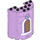 LEGO Lavender Cylinder 3 x 6 x 6 Half with Gold window with beast (35347 / 79602)