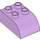 LEGO Lavendel Duplo Backstein 2 x 3 mit Gebogenes Oberteil (2302)