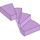 LEGO Lavendel Links Treppe 6 x 6 x 4 (28466)