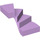 LEGO Lavendel Links Treppe 6 x 6 x 4 (28466)