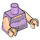 LEGO Lavendel Luna Lovegood Minifig Torso (973 / 76382)