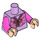 LEGO Lavender Mrs Flume Minifig Torso (973 / 76382)