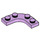 LEGO Lavendel Platte 3 x 3 Gerundet Ecke (68568)