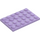 LEGO Lavender Plate 4 x 6 (3032)