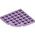 LEGO Lavendel Plate 6 x 6 Rund Hjørne (6003)