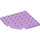 LEGO Lavendel Platte 6 x 6 Runden Ecke (6003)
