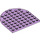 LEGO Lavendel Plaat 8 x 8 Ronde Halve Cirkel (41948)