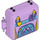 LEGO Lavender Play Cube Box 3 x 8 with Hinge with Backpack and Ballet Slippers (64462 / 78339)