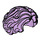 LEGO Lavendel Kurz Wellig Haar mit Seitenscheitel (11256 / 34283)