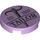 LEGO Lavender Tile 2 x 2 Round with &quot;EST 1932 tailor&quot; with Bottom Stud Holder (14769 / 102493)